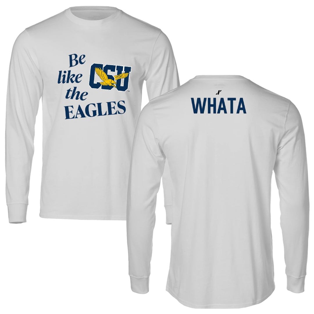 Coppin State University Tennis Light Gray Be Like Us Performance Long Sleeve - Tinashe Whata