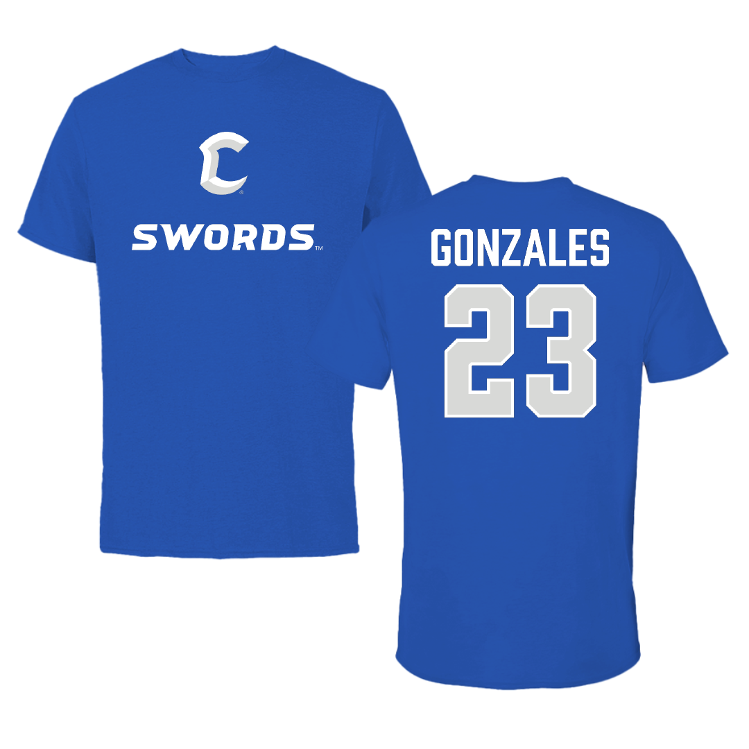 Chaminade University Basketball (W) Blue Tee - #23 Finley Gonzales