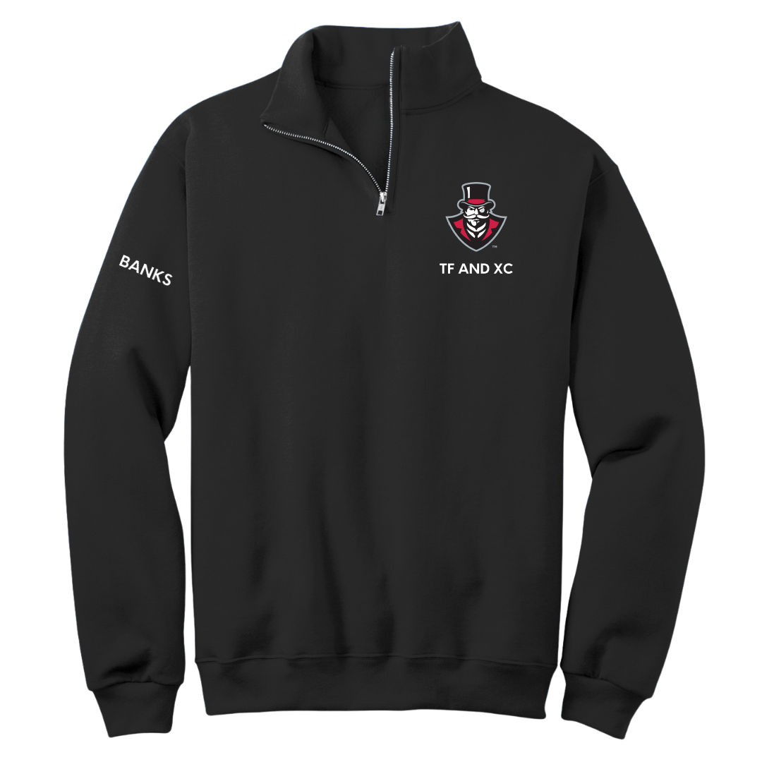 Austin Peay State University TF and XC Black Quarter-Zip - Isis Banks