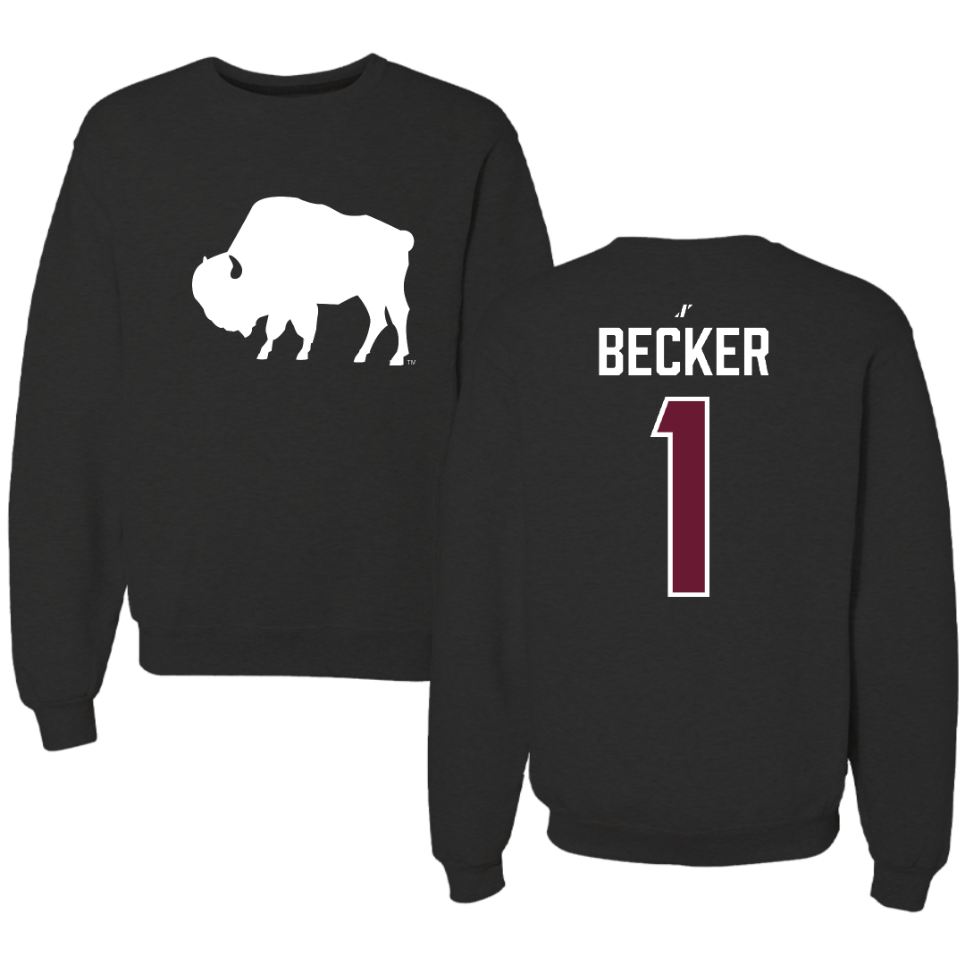 West Texas A&M University Volleyball Black Crewneck - #1 Emma Becker