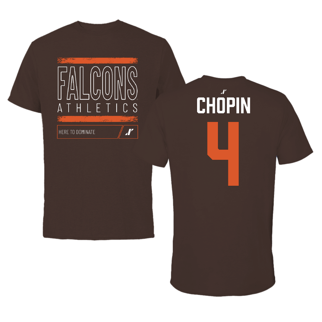 Bowling Green State University Baseball Brown Dominate Tee - #4 Chase Chopin