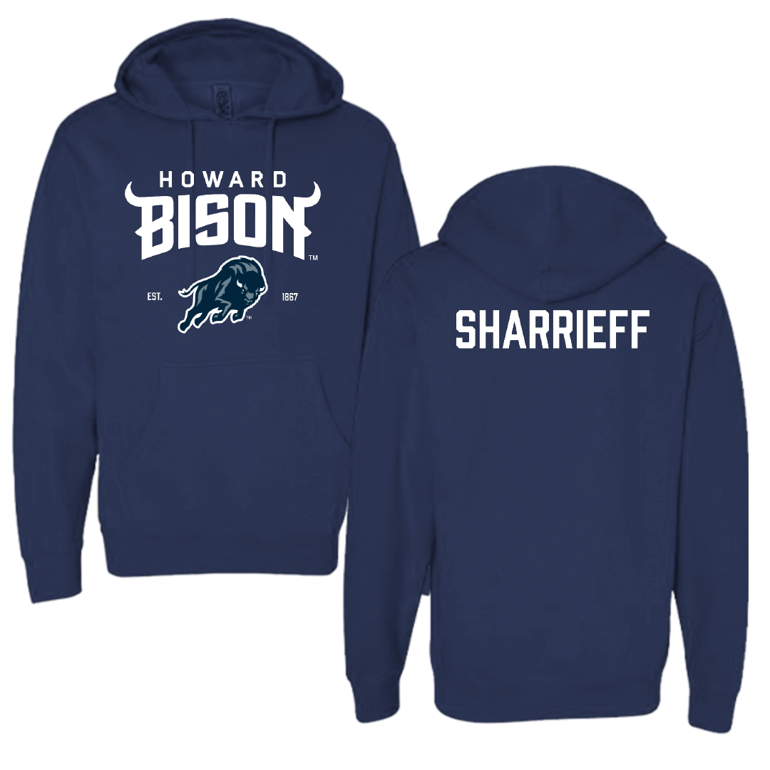 Howard University Swimming & Diving Navy General Hoodie - Myeisha Sharrieff