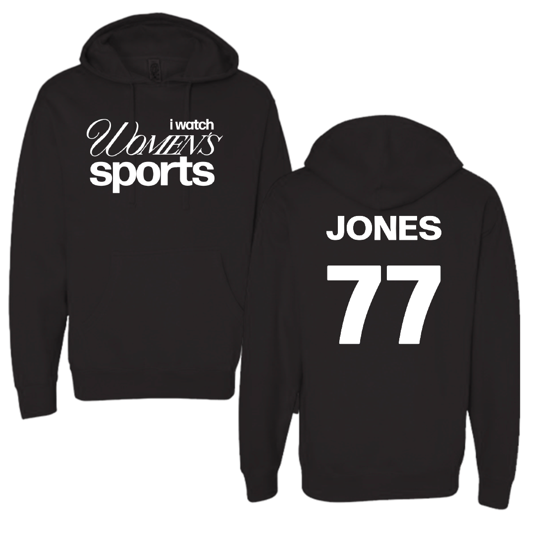 Baylor University Softball Black WHM Hoodie - #77 Samya Jones