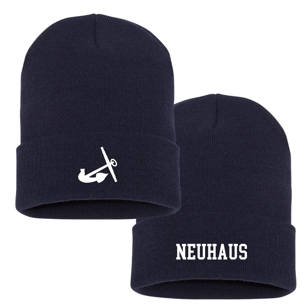 Hope College Basketball (M) Navy Beanie - #32 Simon Neuhaus
