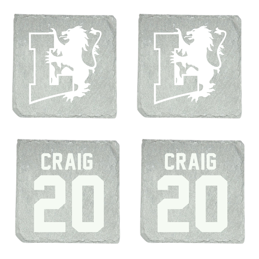 Lyon College Soccer (M) Stone Coaster (4 Pack)  - #20 Harrison Craig