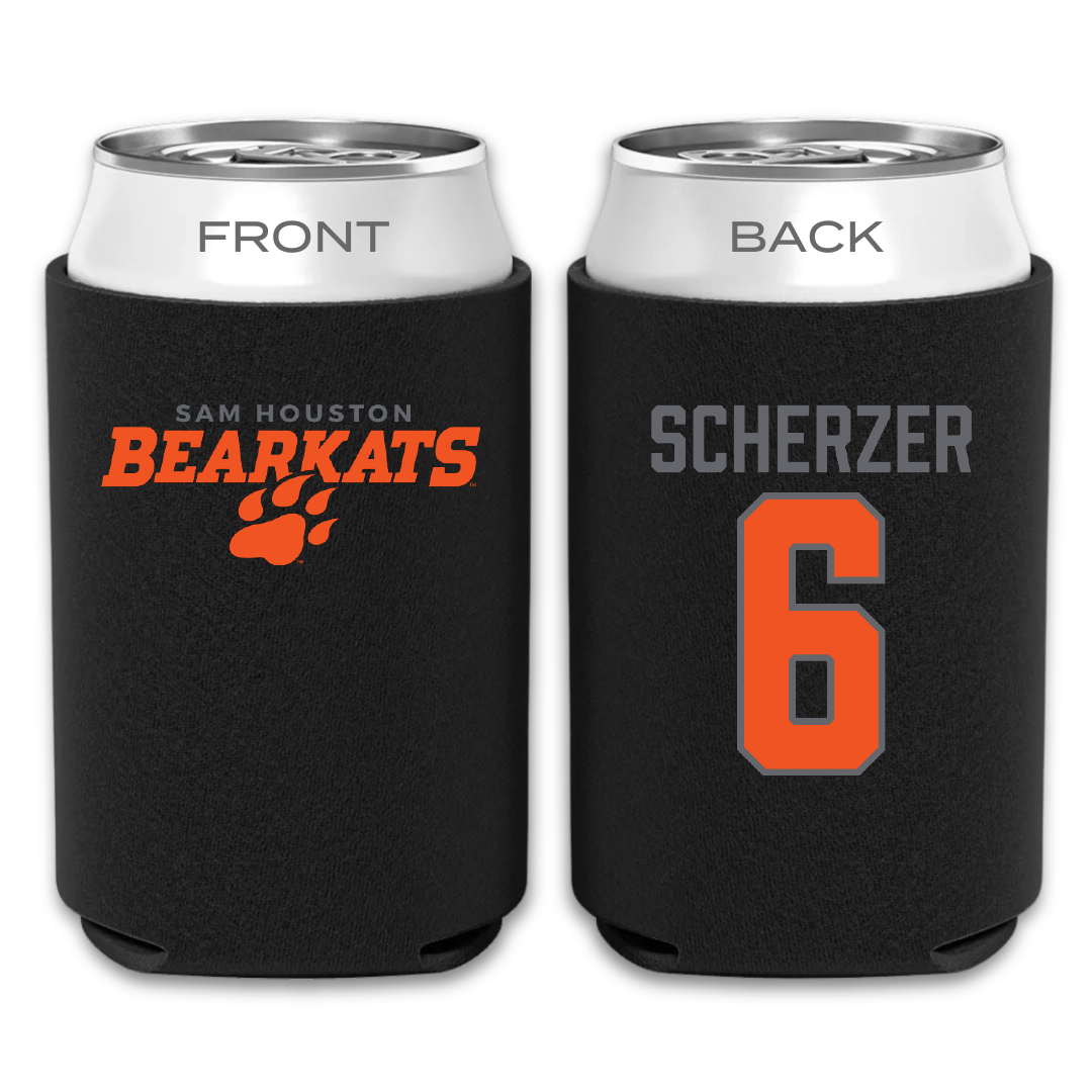 Sam Houston State University Baseball Black Can Cooler - #6 Braeden Scherzer