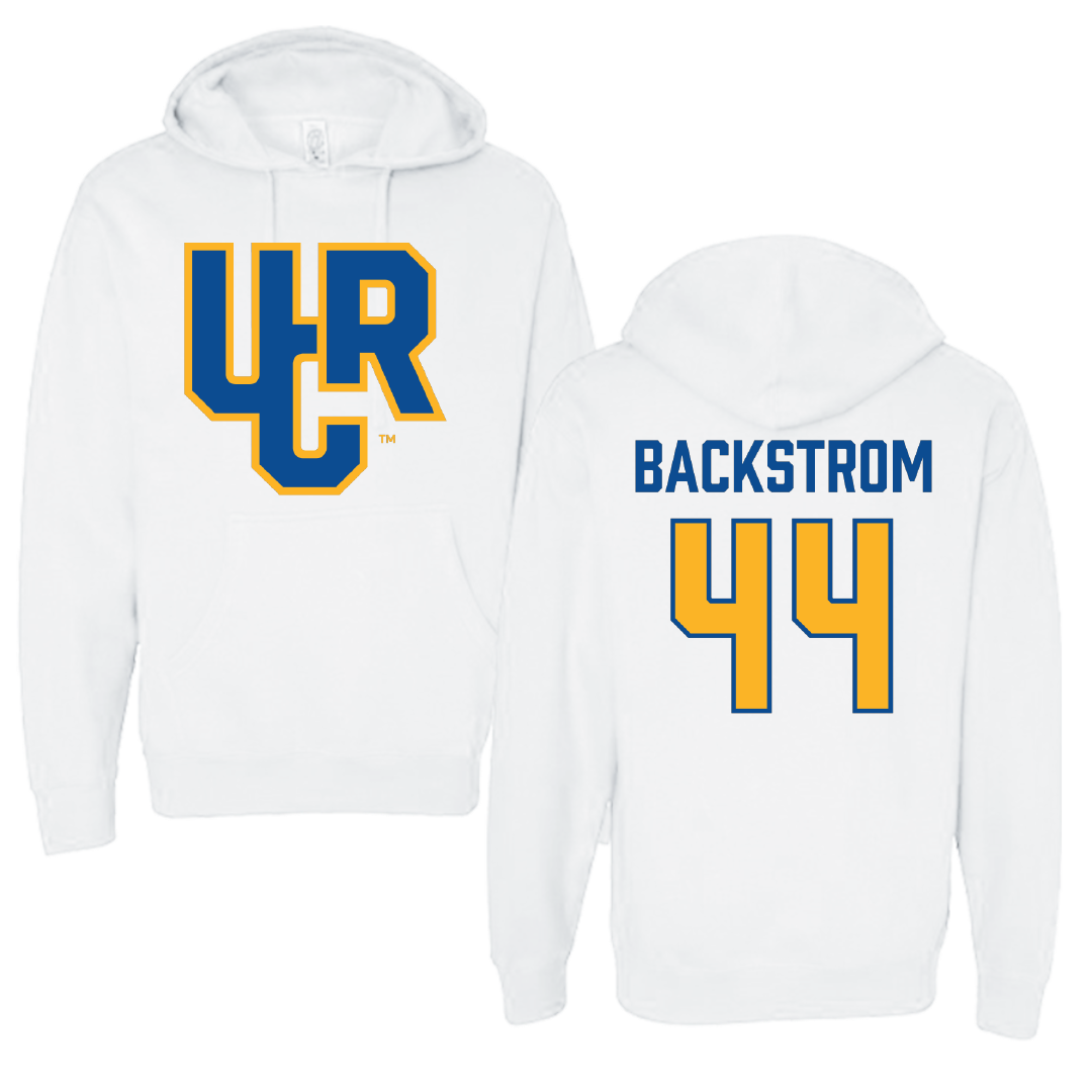 University of California-Riverside Baseball White Hoodie - #44 Hunter Backstrom