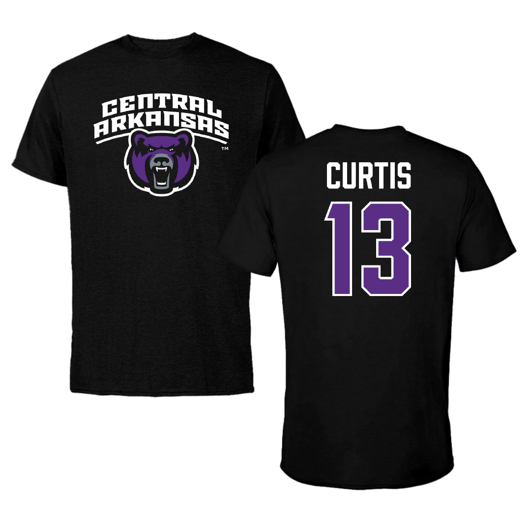 University of Central Arkansas Baseball Black Performance Tee - #13 Samuel Curtis