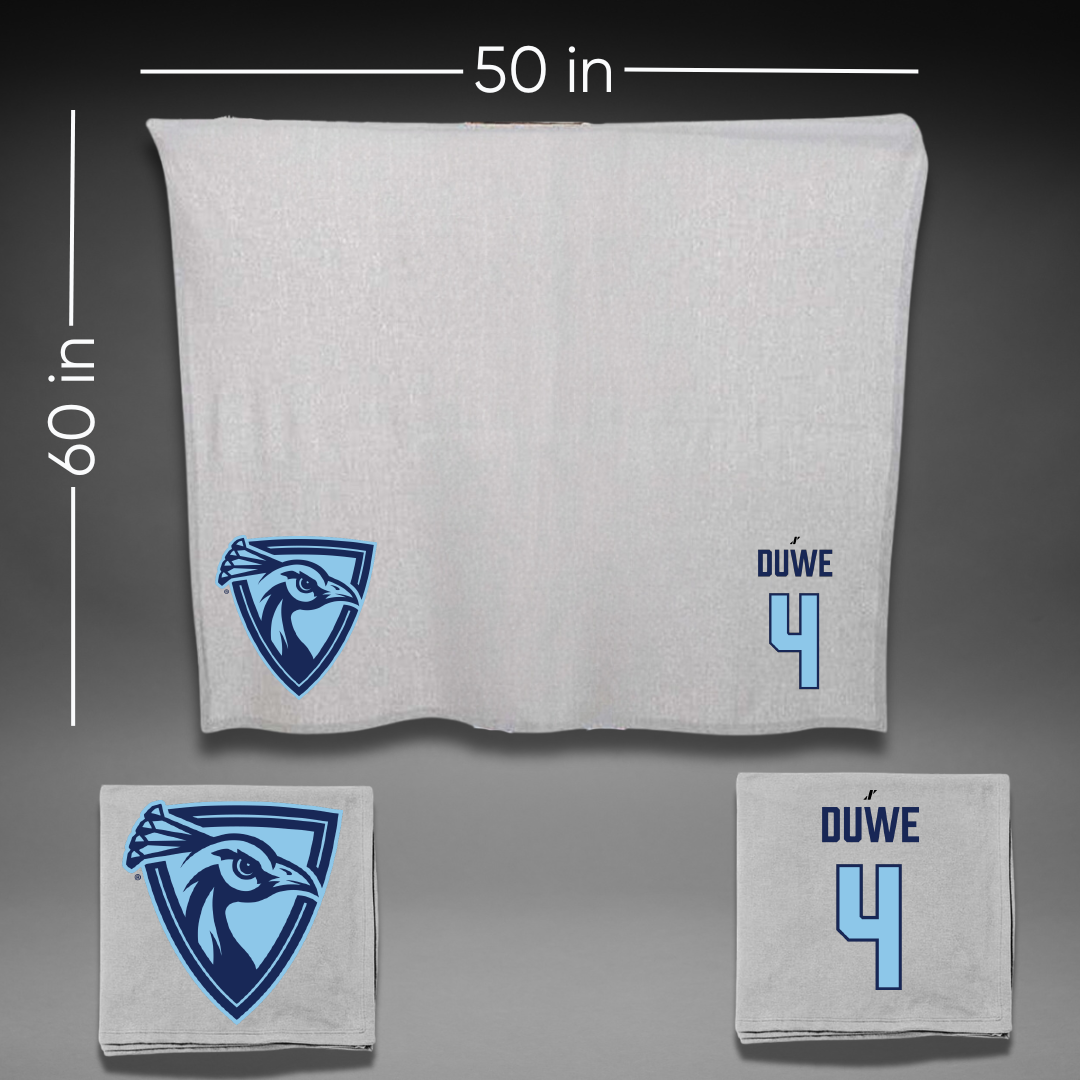 Upper Iowa University Basketball (W) Gray Blanket - #4 Bryar Duwe