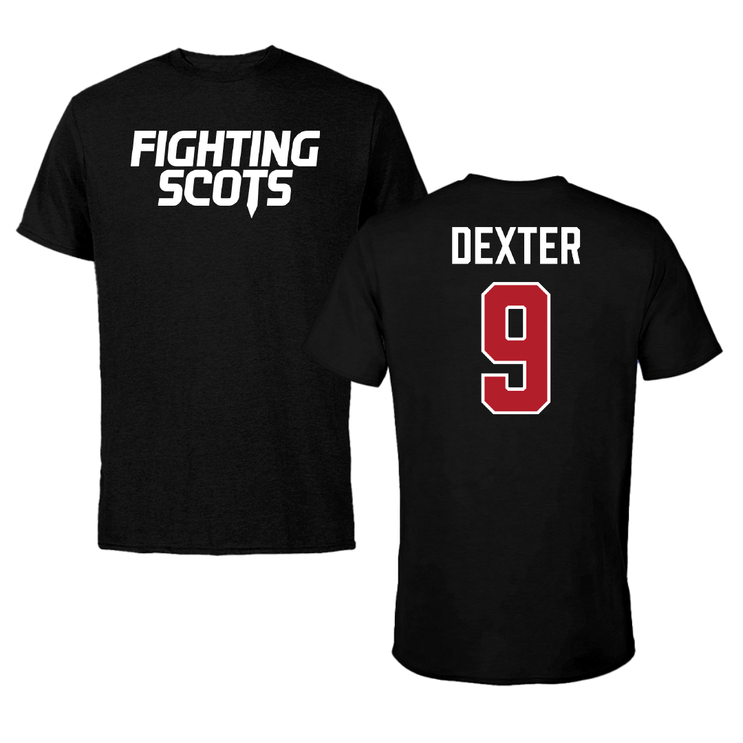 PennWest Edinboro Football Black Tee - #9 Logan Dexter