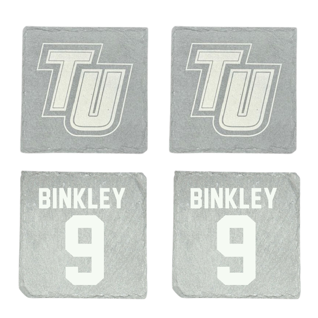 Tusculum University Lacrosse (M) Stone Coaster (4 Pack)  - #9 Conrad Binkley