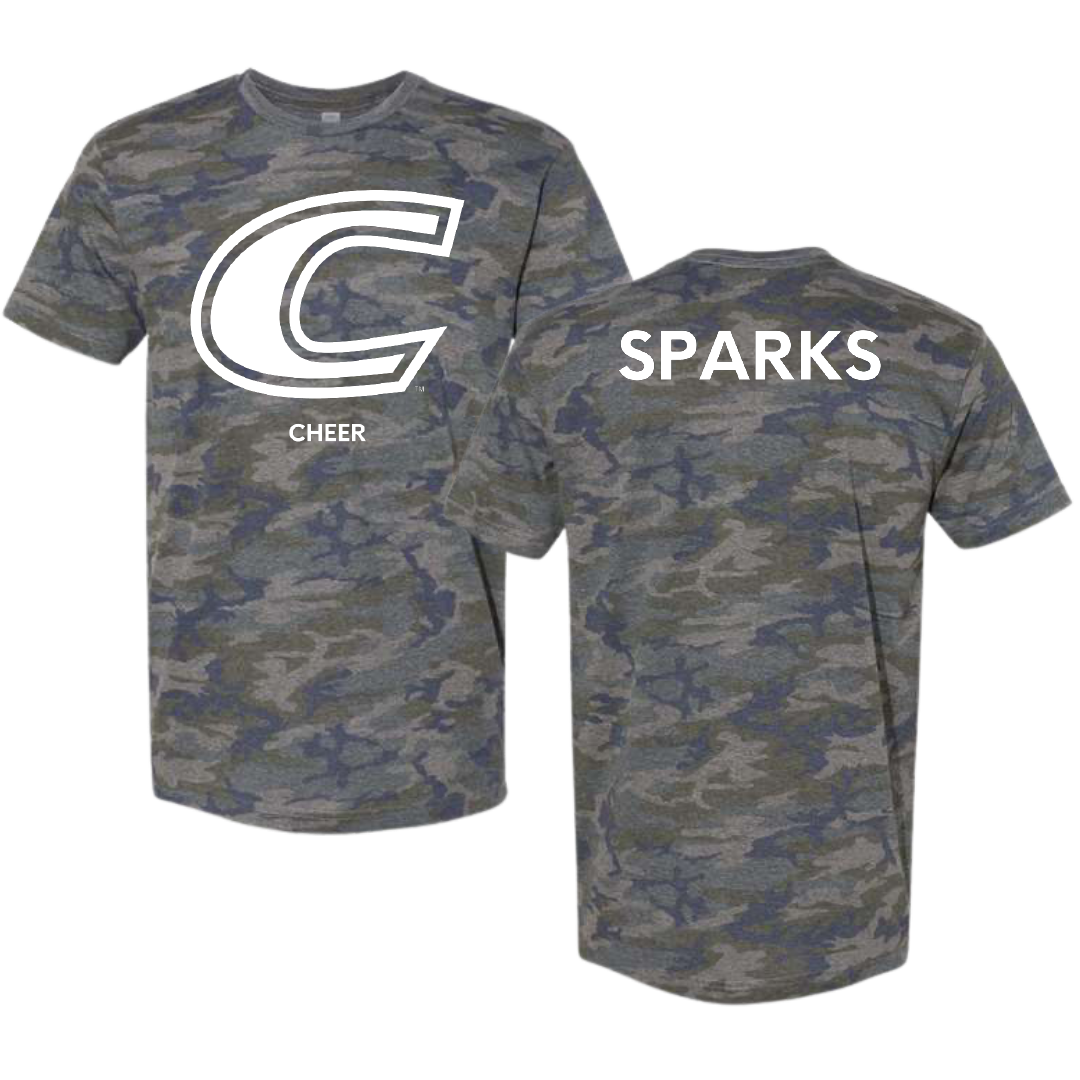 Centre College Cheer Vintage Camo Tee - Bailey Kate Sparks