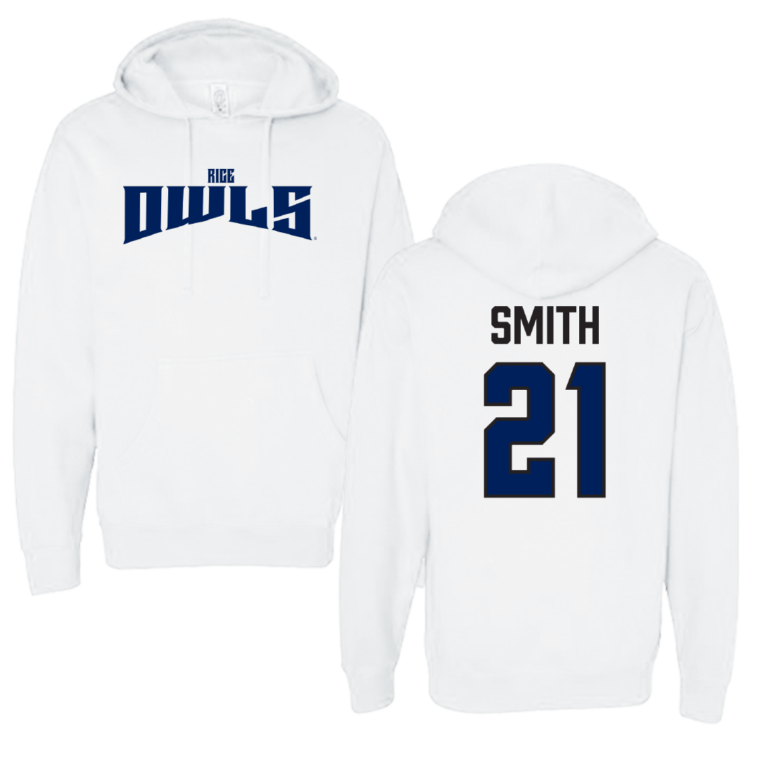 Rice University Volleyball White Classic Hoodie - #21 Arissa Smith