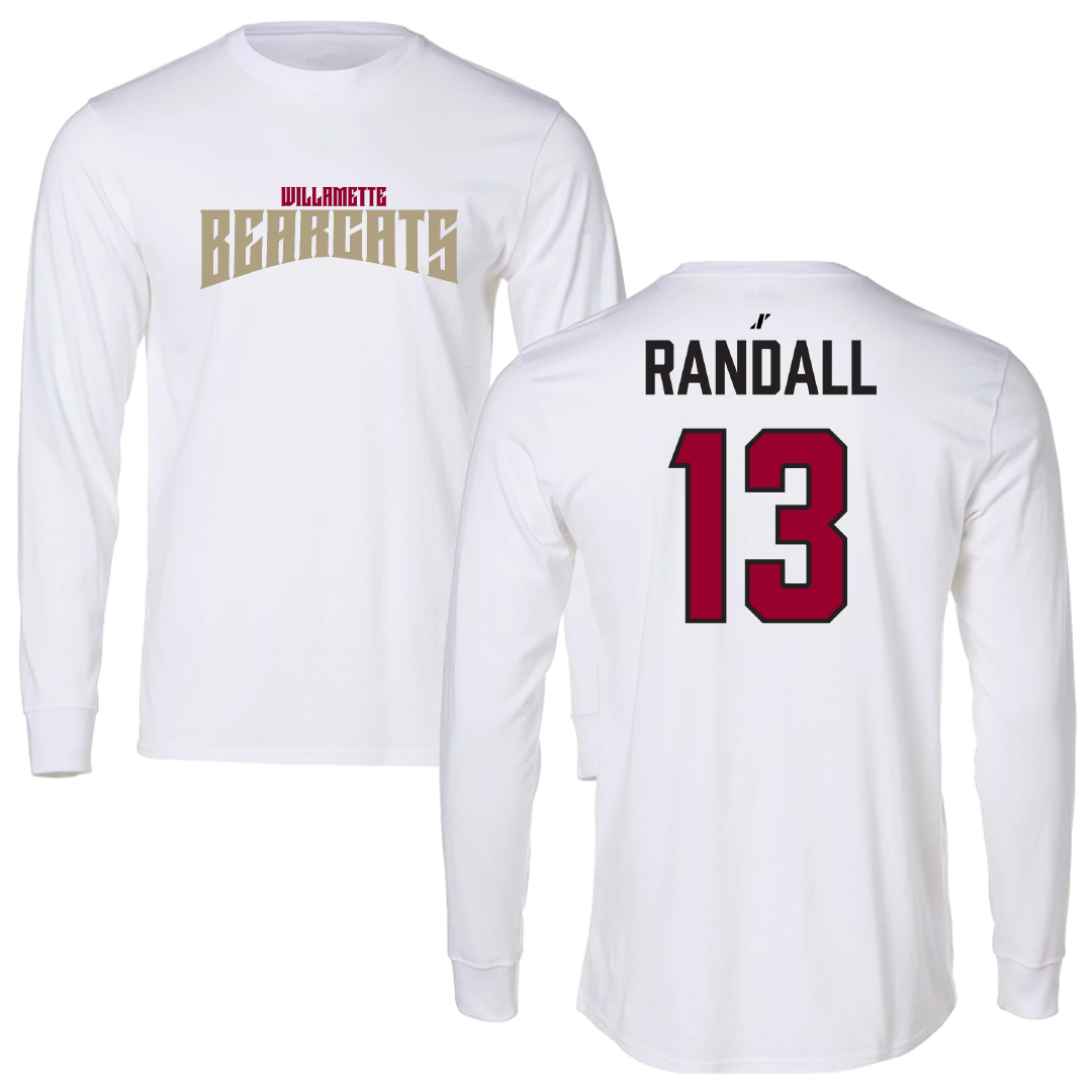 Willamette University Baseball White Classic Long Sleeve - #13 Jase Randall