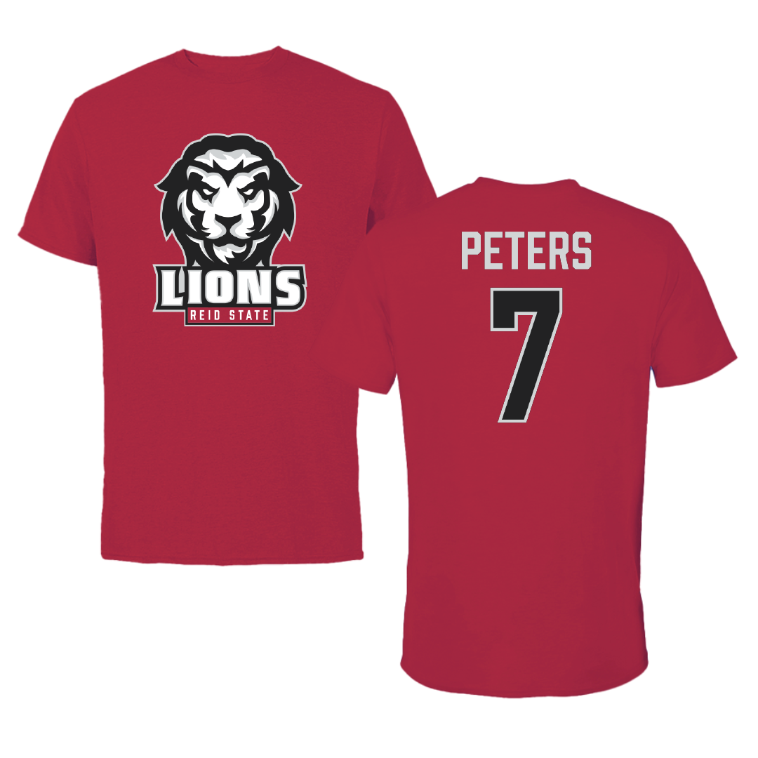Reid State Community College Baseball Crimson Tee - #7 Braylon Peters