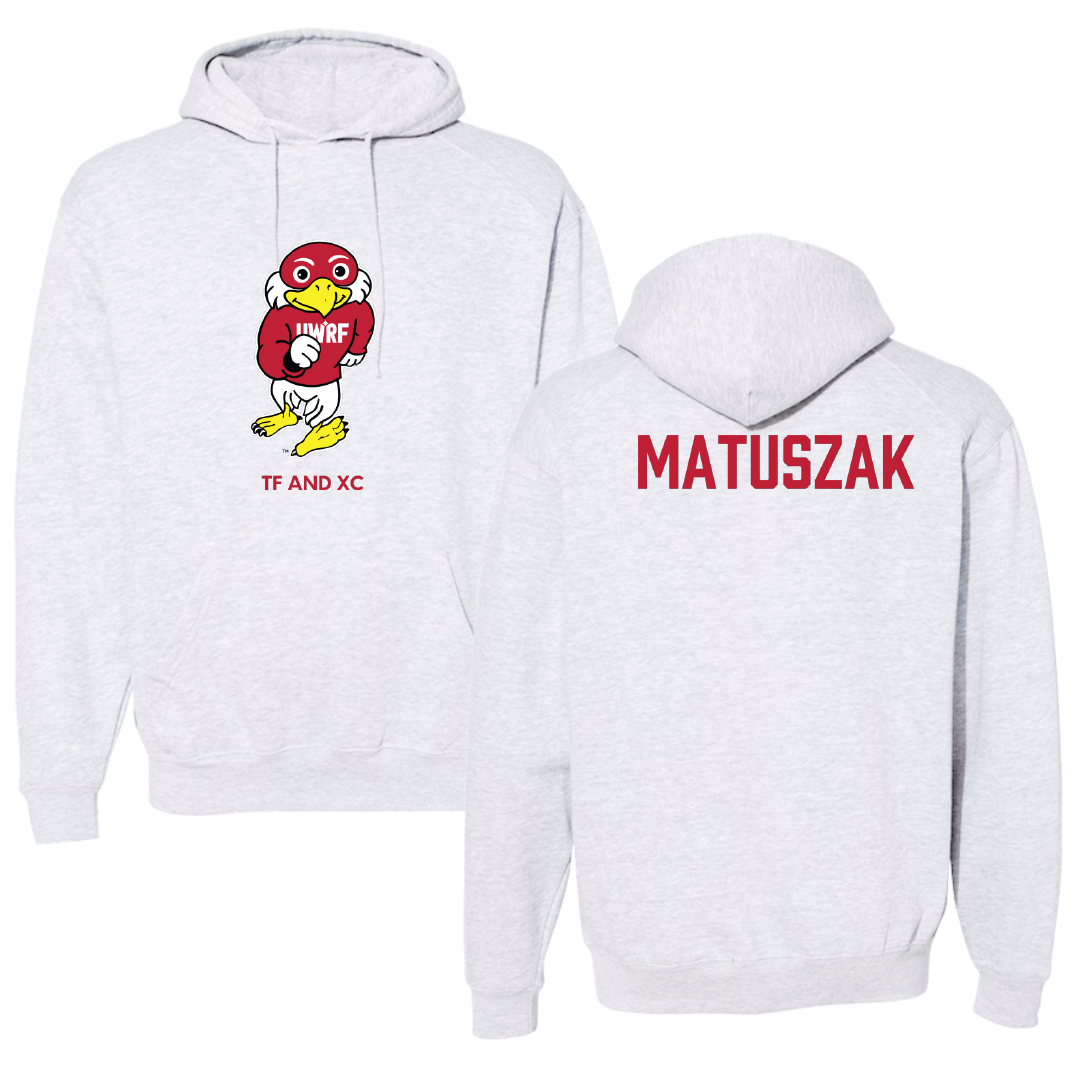 University of Wisconsin-River Falls TF and XC Light Gray Hoodie - Chase Matuszak