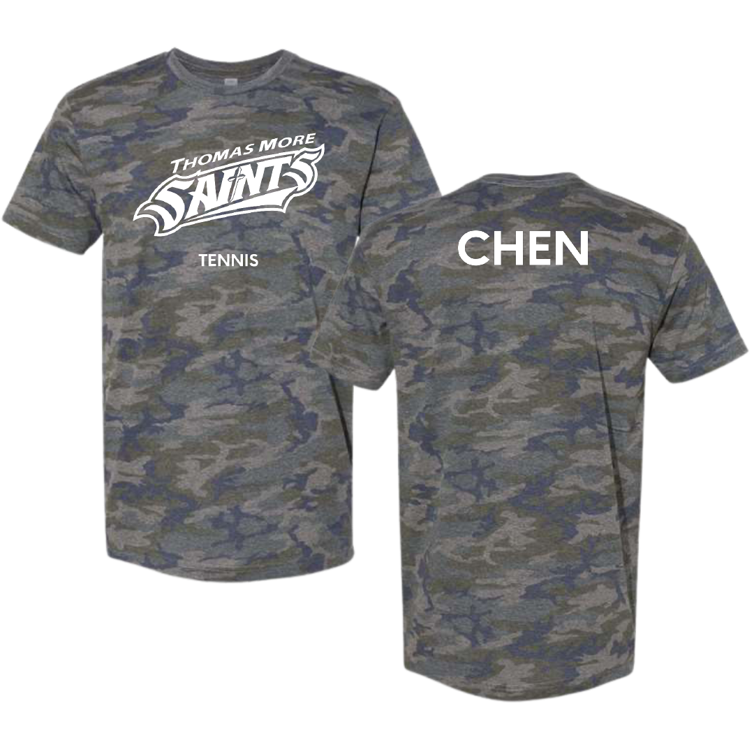 Thomas More University Tennis (M) Vintage Camo Tee - Steven Chen