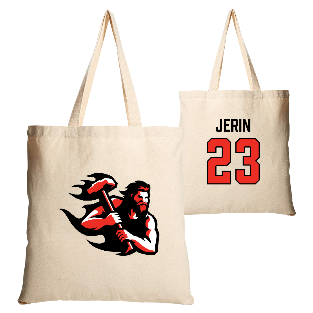 PennWest California Softball Tan Canvas Tote Bag - #23 Makayla Jerin