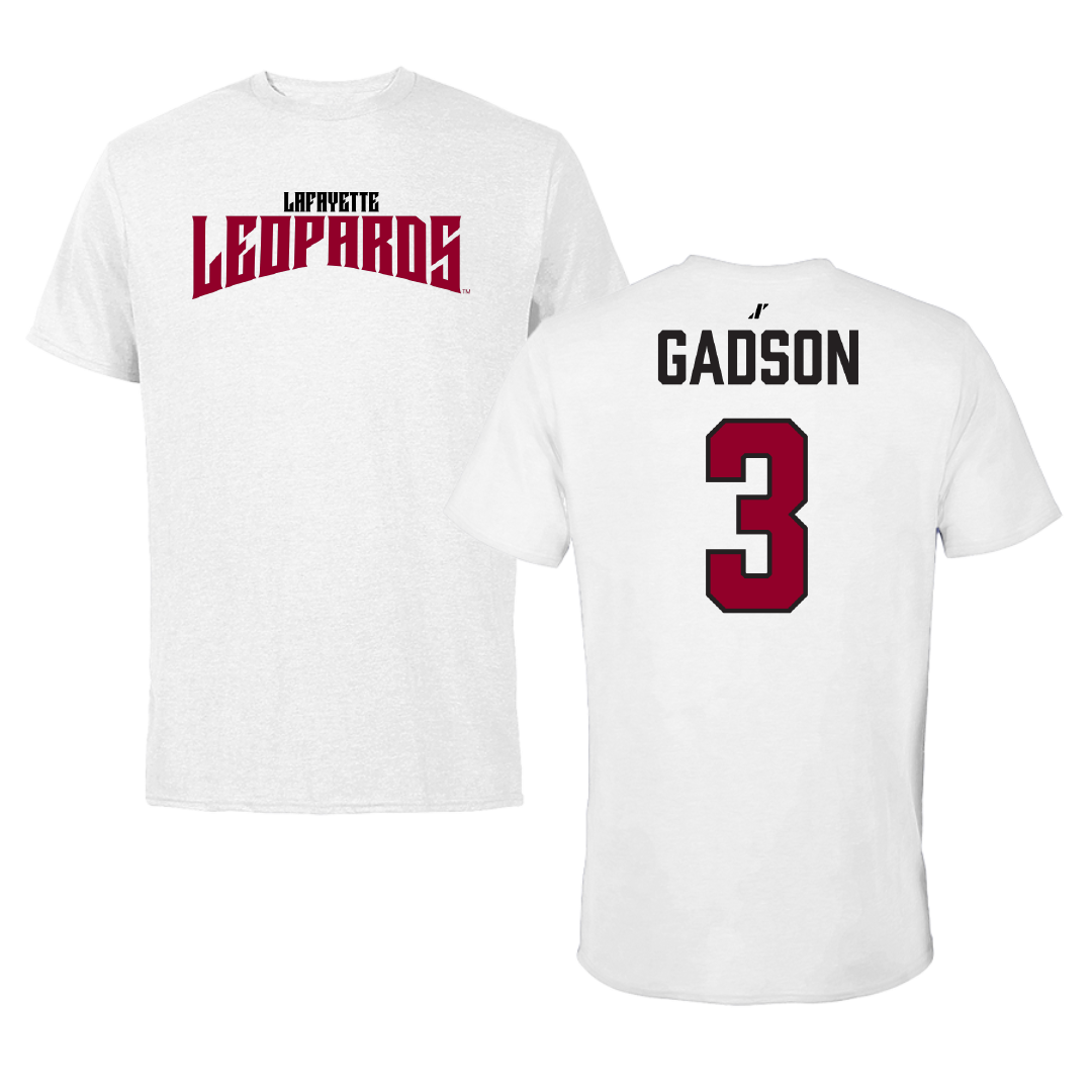 Lafayette College Football White Classic Tee - #3 Ryan Gadson