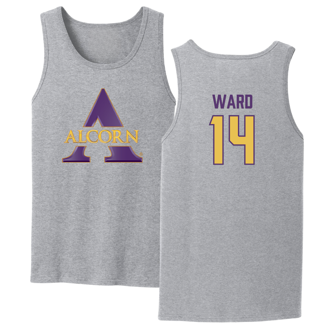 Alcorn State University Softball Sport Gray Tank Top - #14 Mackenzie Denise Ward