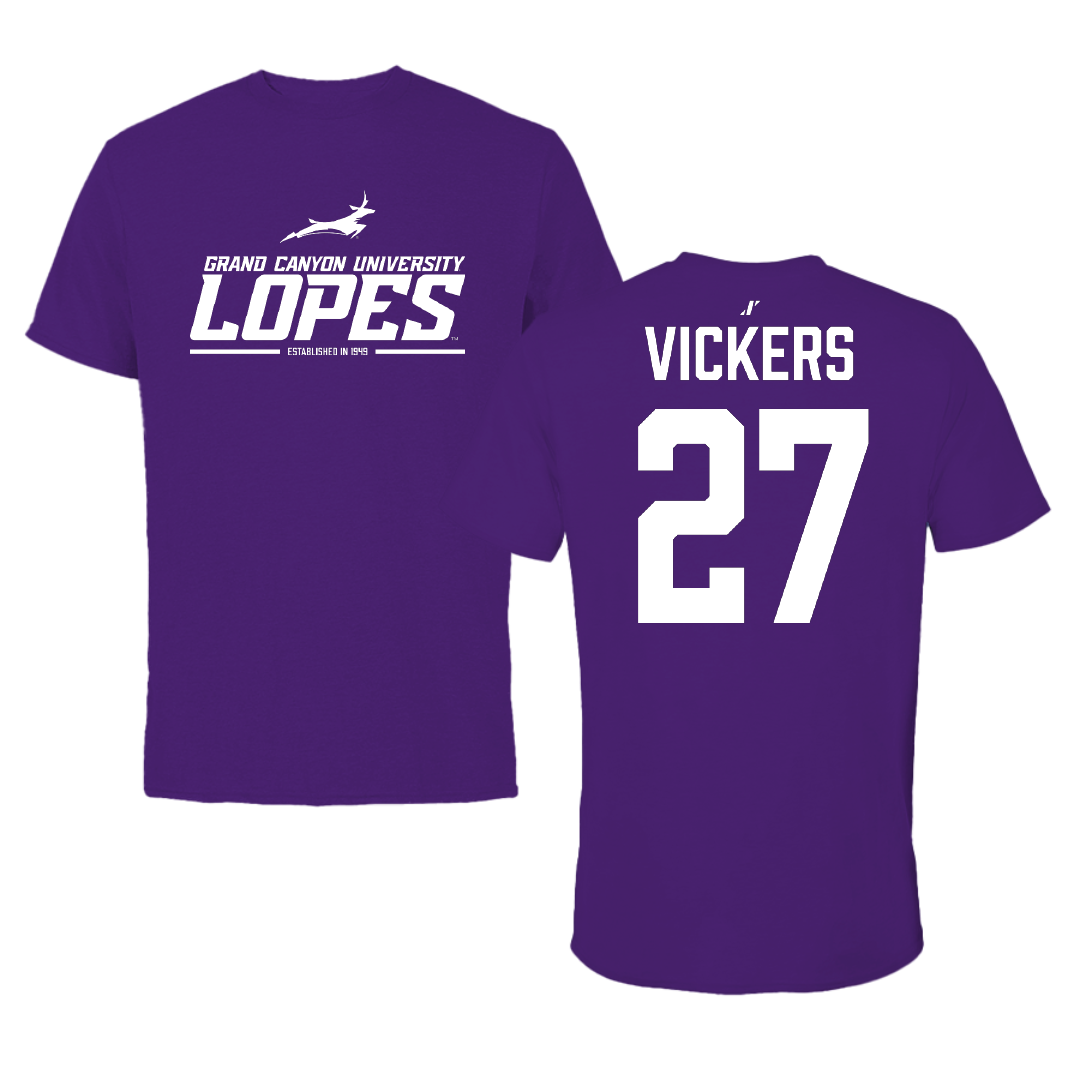 Grand Canyon University Softball Purple General Tee - #27 Oakley Vickers