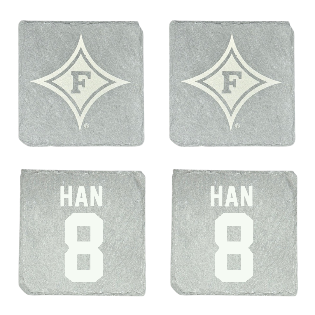 Furman University Tennis Stone Coaster (4 Pack)  - #8 Alex Han
