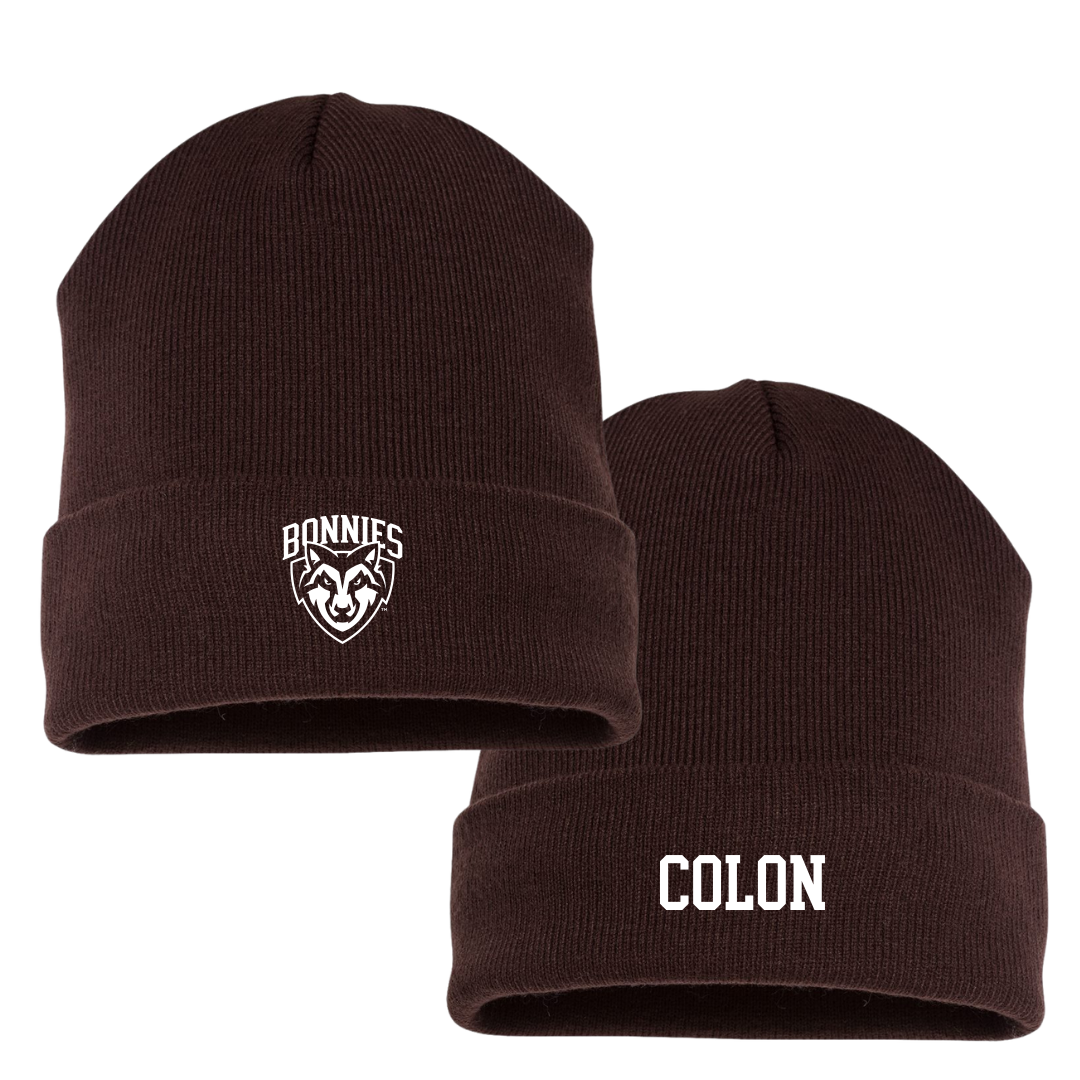 St. Bonaventure University Swimming & Diving Brown Beanie - Daciana Colon