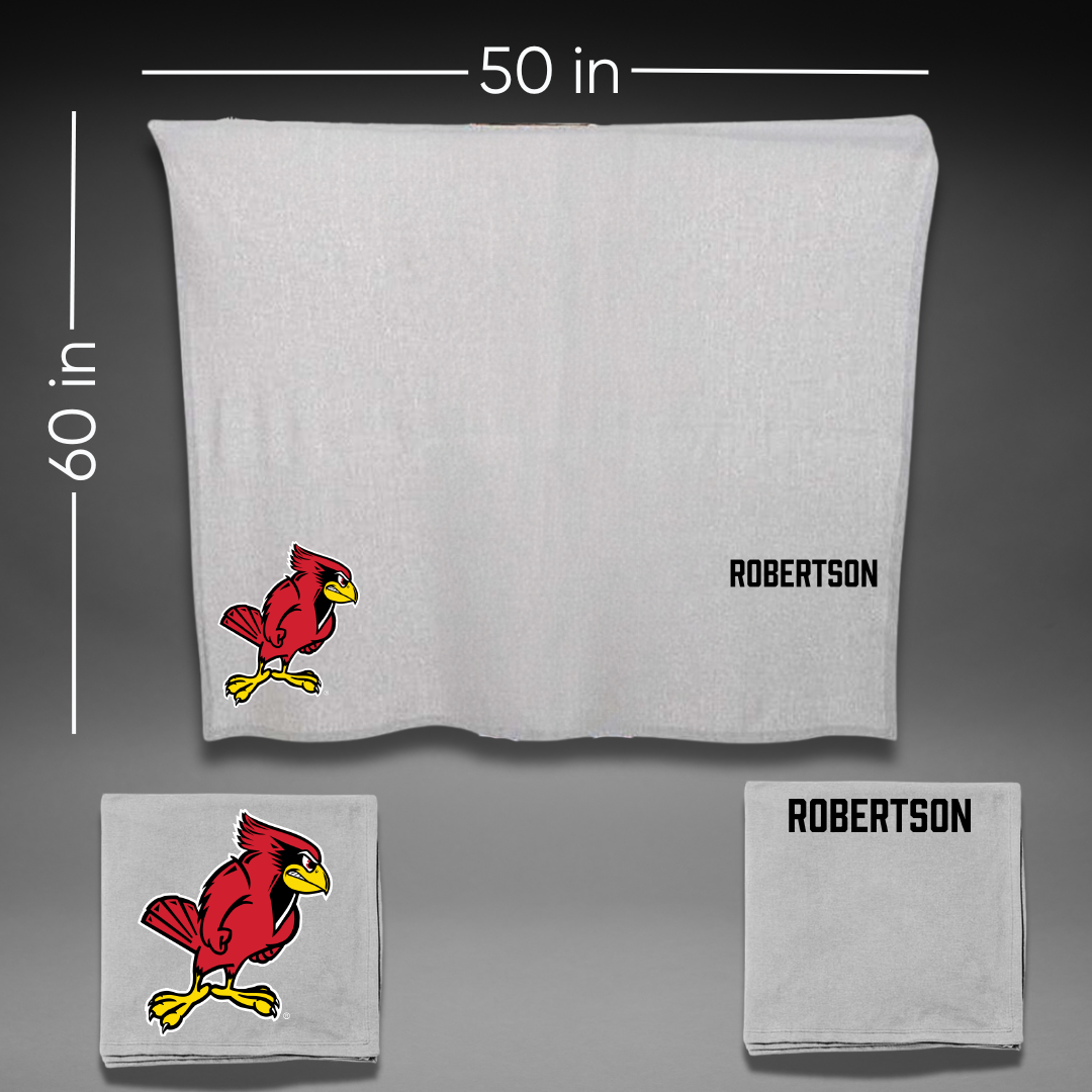 Illinois State University Track and Field Gray Blanket - Sienna Robertson