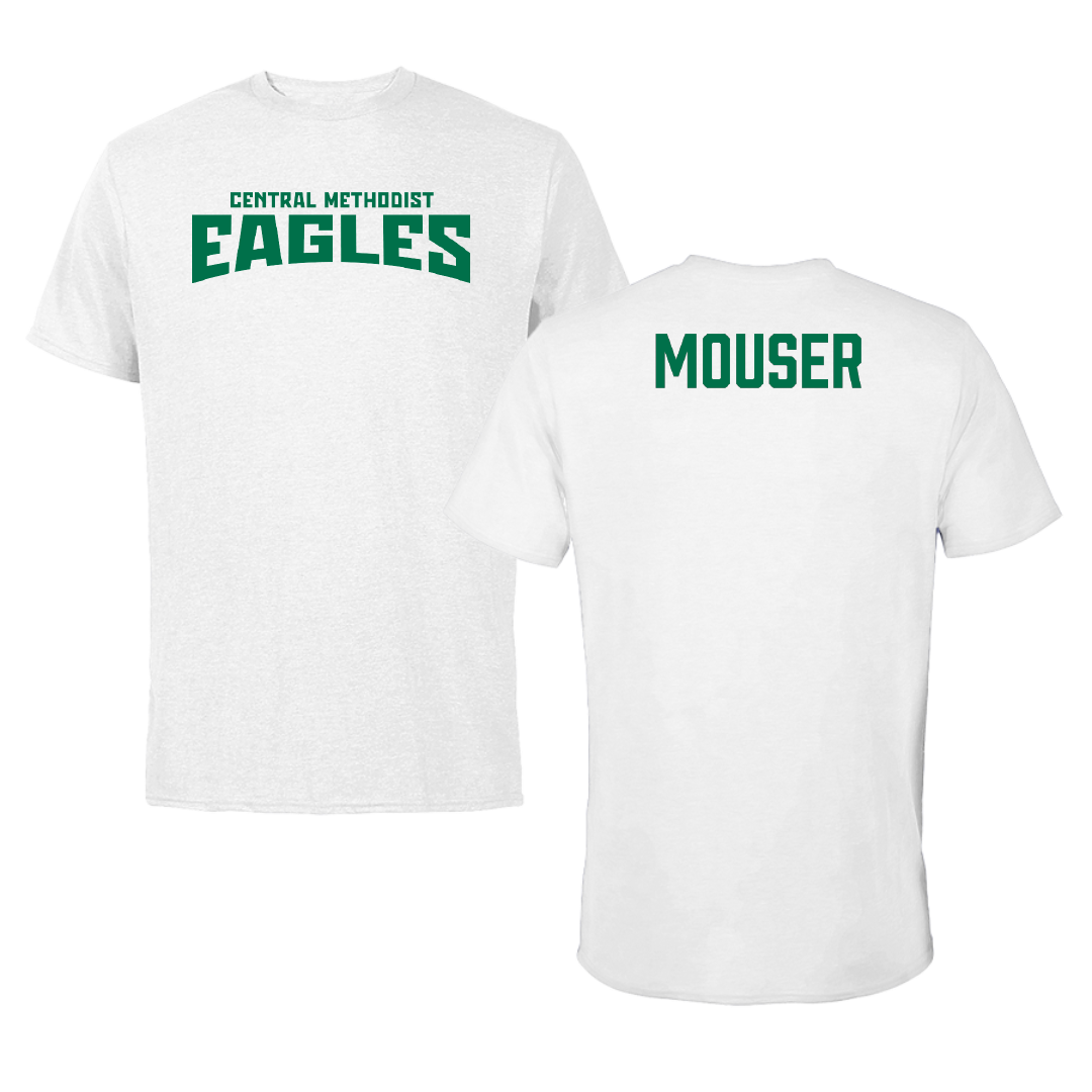Central Methodist University Wrestling White Classic Tee - Lily Mouser