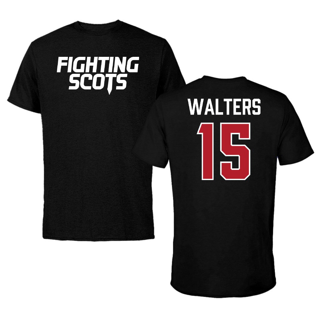 PennWest Edinboro Basketball (M) Black Tee - #15 Cole Walters