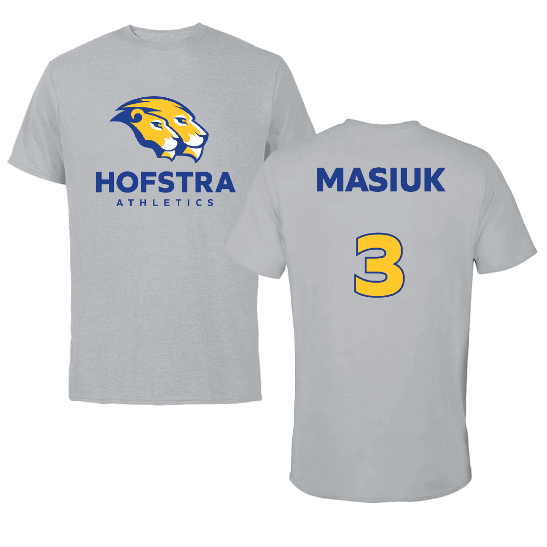 Hofstra University Baseball Sport Gray Tee - #3 Luke Masiuk