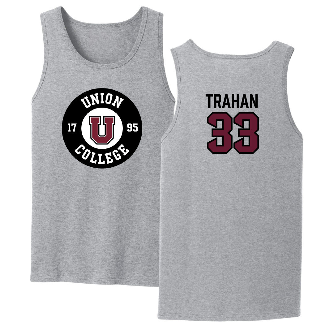 Union College Lacrosse (M) Sport Gray Tank Top - #33 Gavin Trahan