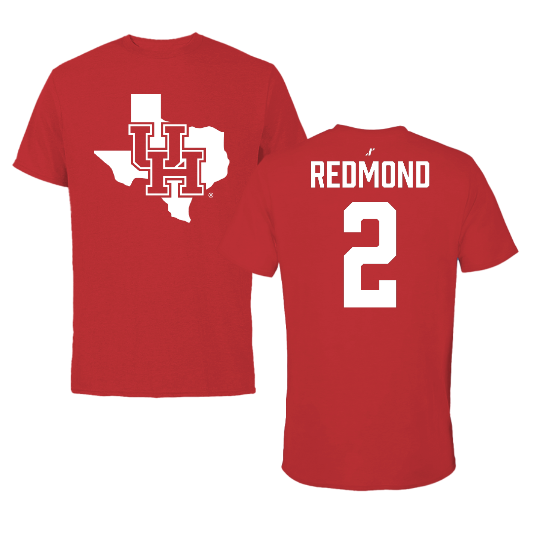 University of Houston Softball Red State Performance Tee - #2 Ariel Redmond