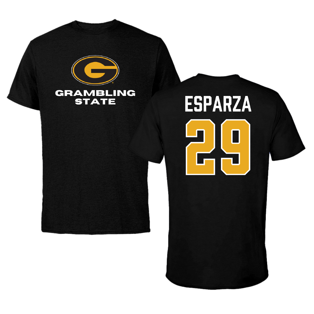 Grambling State University Baseball Black Tee - #29 Trevor Esparza