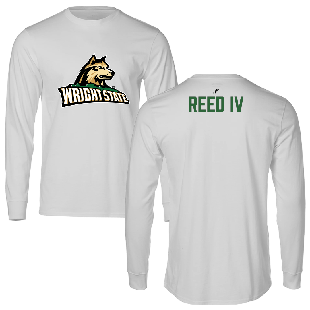 Wright State University TF and XC Light Gray Long Sleeve - Huery Reed IV