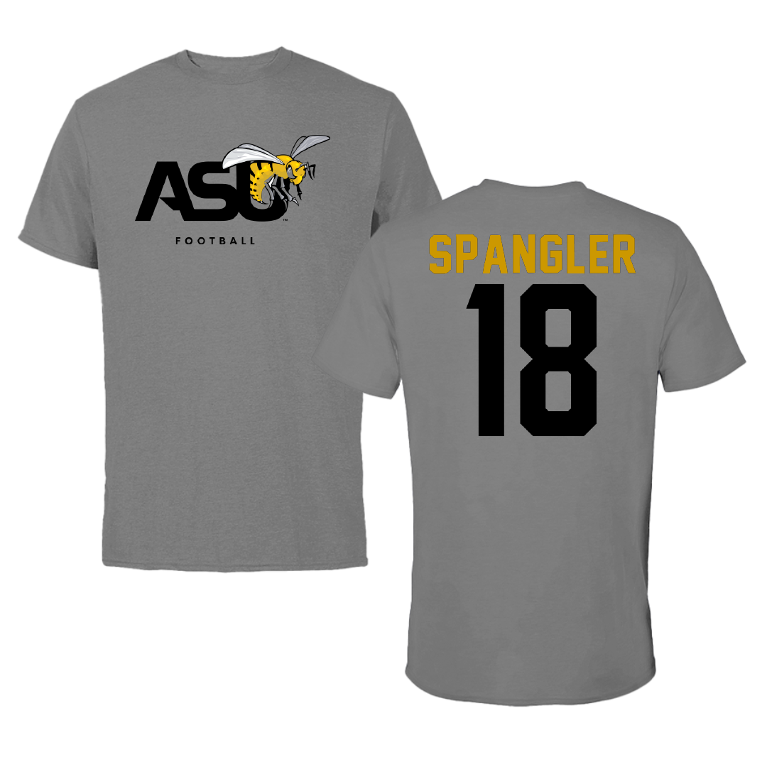 Alabama State University Flag Football Dark Gray Tee - #18 Camryn Spangler