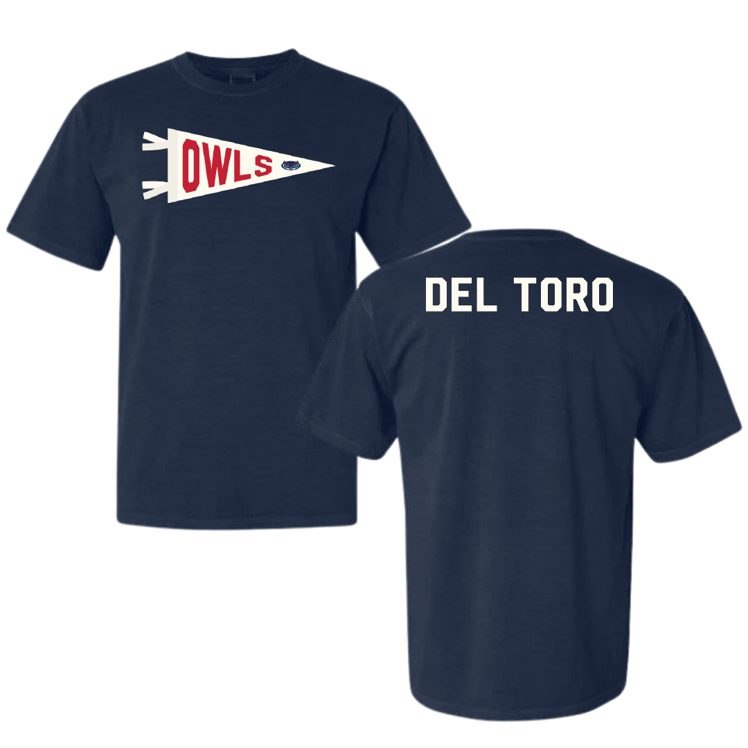 Florida Atlantic University Dance Navy Pennant Comfort Colors Tee - Bianca Del Toro