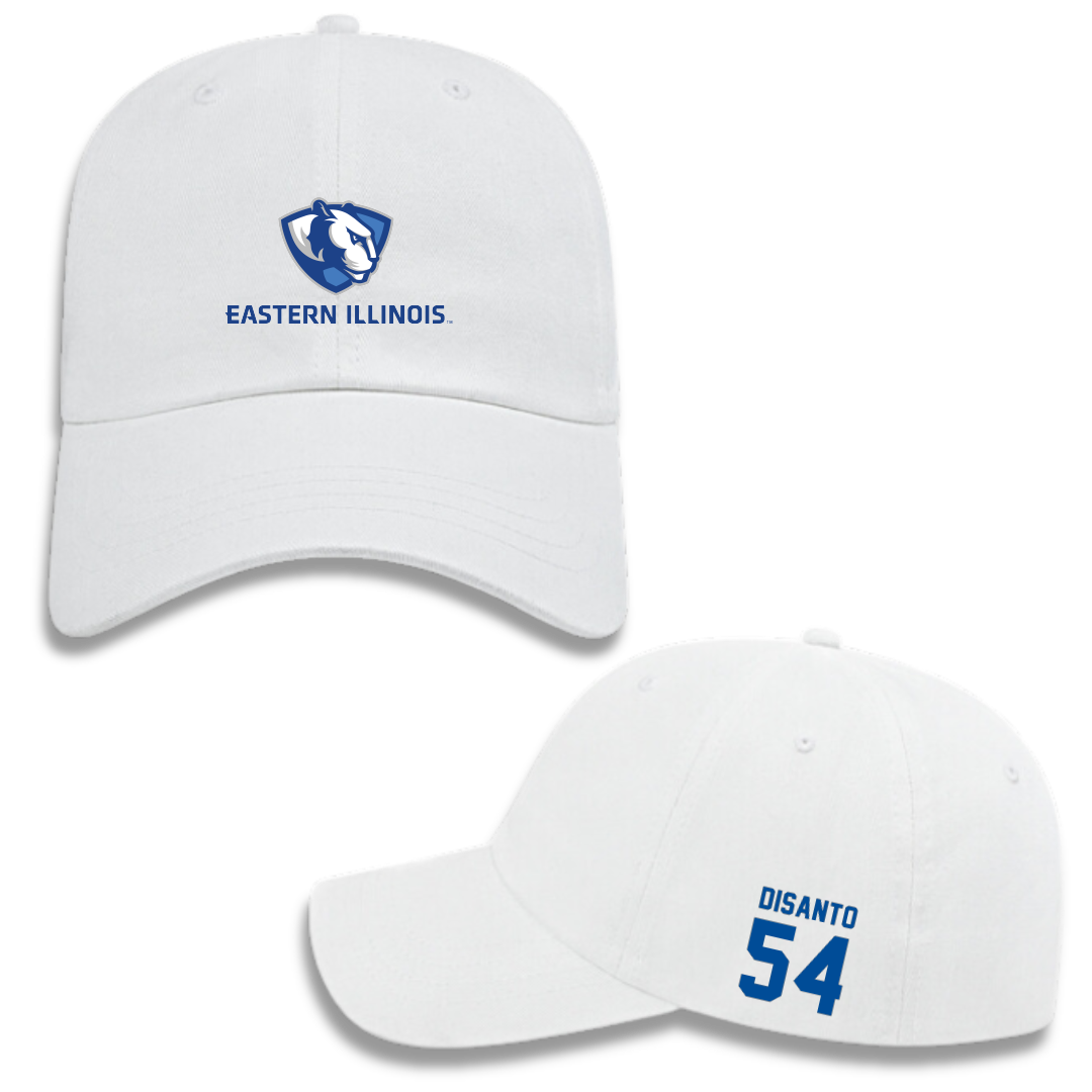Eastern Illinois University Football White Hat - #54 Nic DiSanto