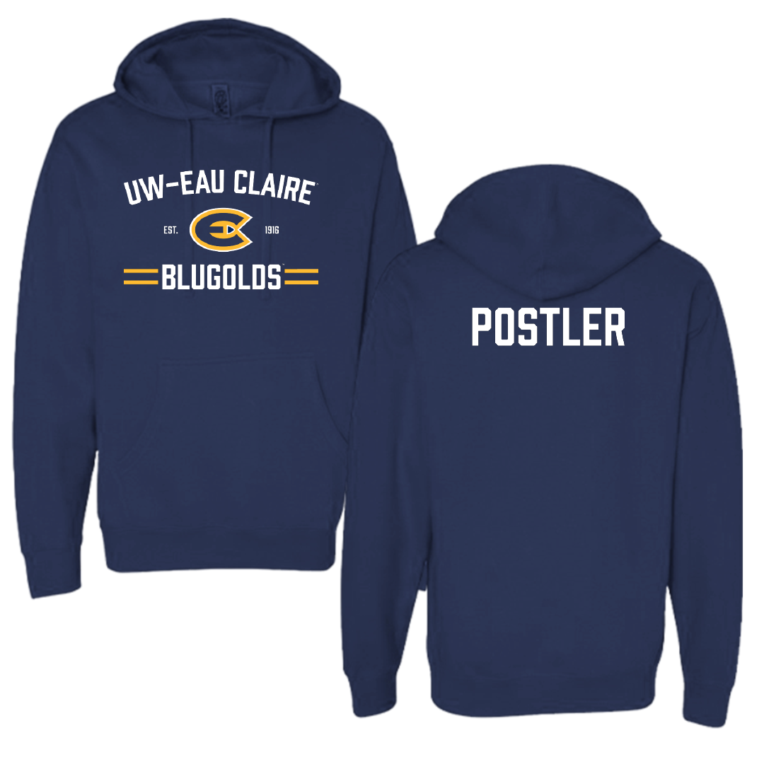 University of Wisconsin-Eau Claire TF and XC Navy General Hoodie - Blake Postler