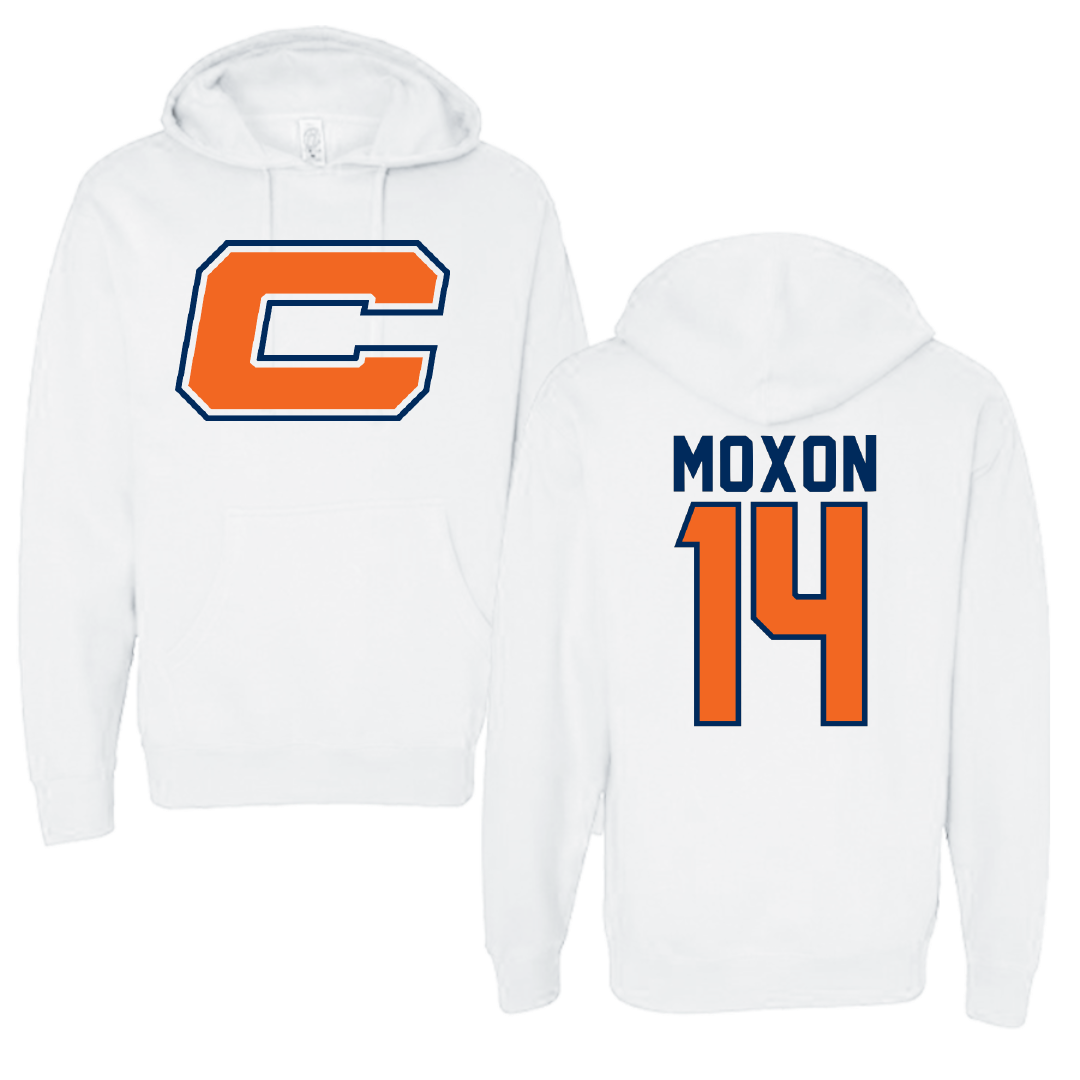 Carroll University Football White Hoodie - #14 Drake Moxon