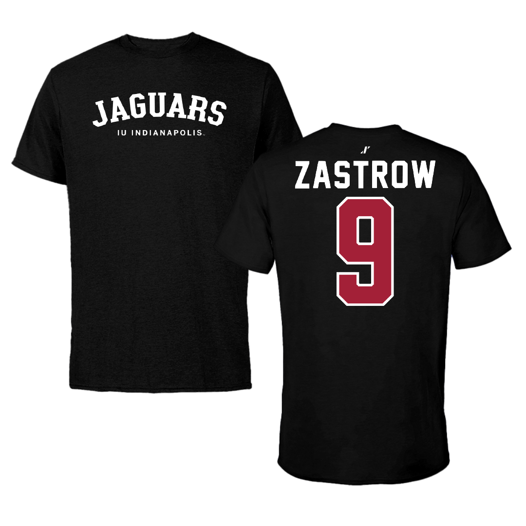 Indiana University Indianapolis Volleyball Black Performance Tee - #9 Brynn Zastrow