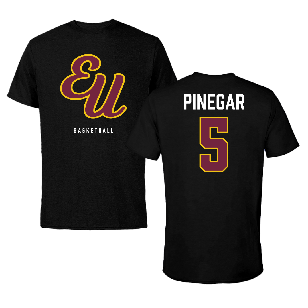 Evangel University Basketball (M) Black Tee - #5 Tommy Pinegar