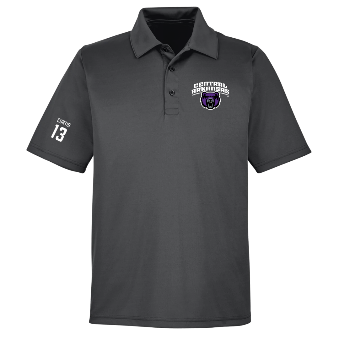 University of Central Arkansas Baseball Dark Gray Polo - #13 Samuel Curtis