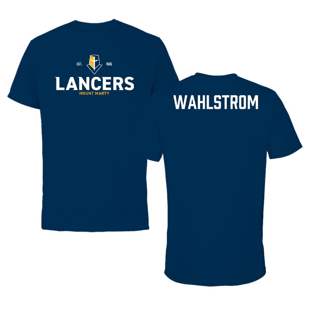 Mount Marty University TF and XC Navy General Performance Tee - Josey Wahlstrom