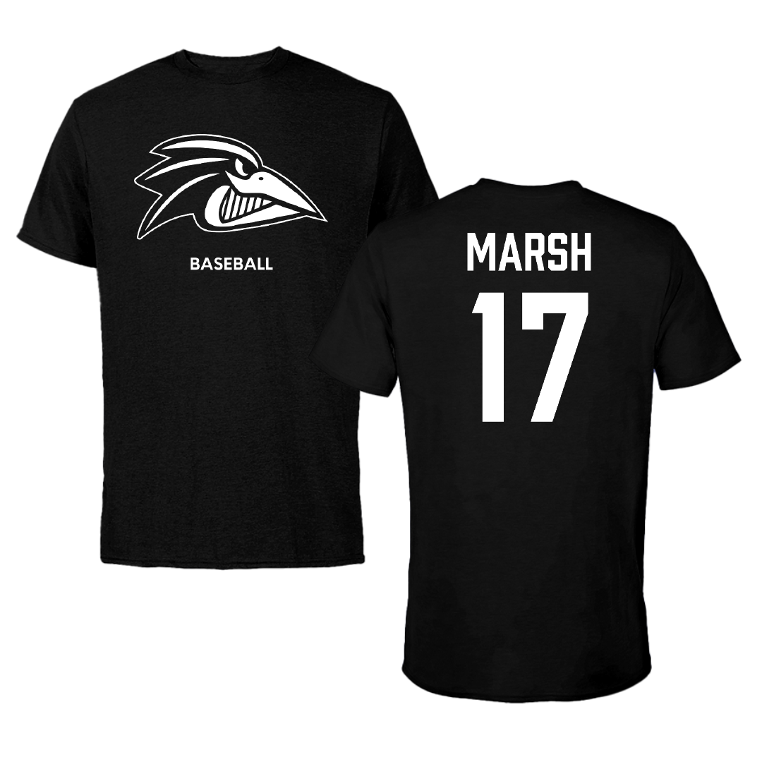 Franklin Pierce University Baseball Black Tee - #17 Nevin Marsh