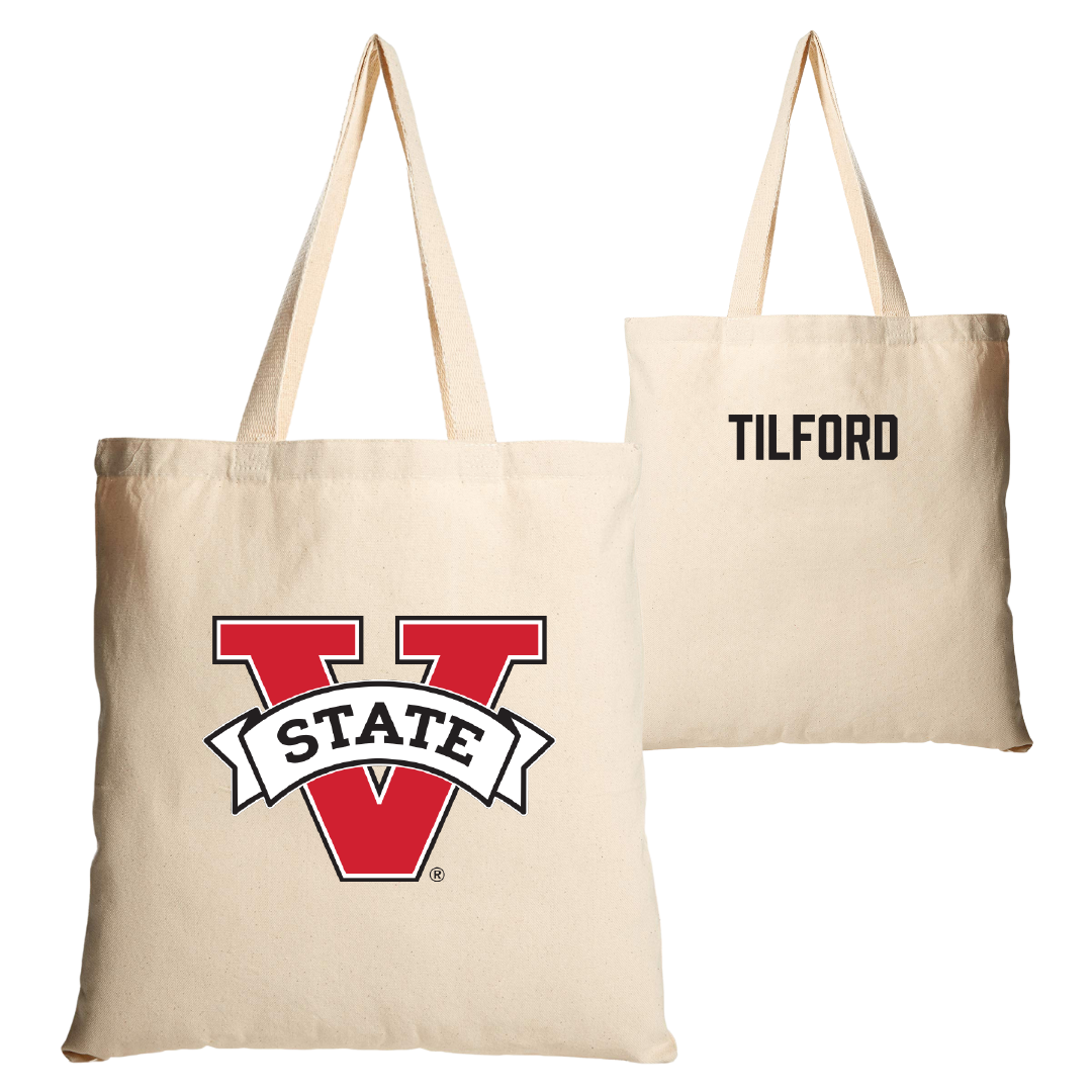 Valdosta State University TF and XC Tan Canvas Tote Bag - Caleb Tilford