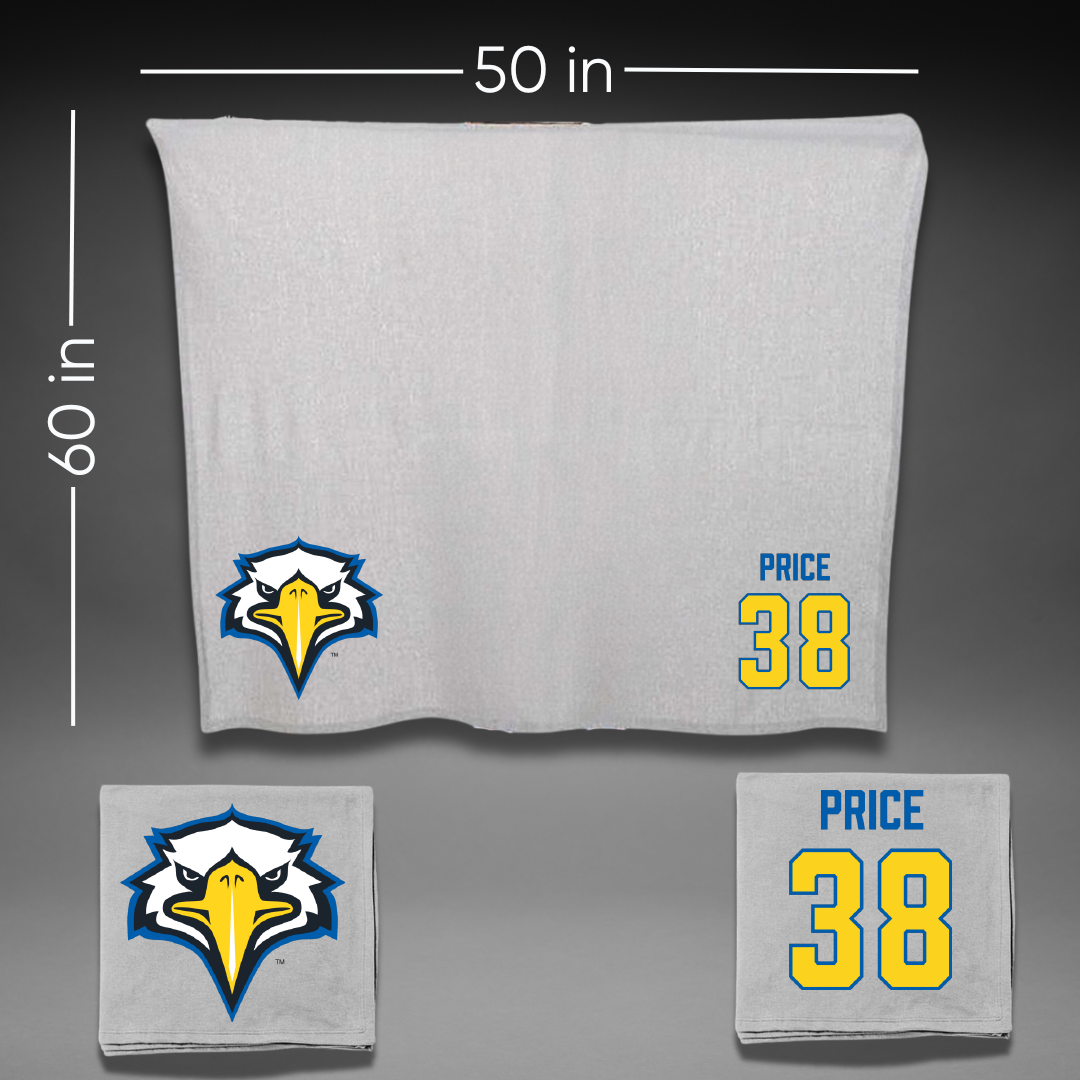 Morehead State University Football Gray Blanket - #38 Jordan Price
