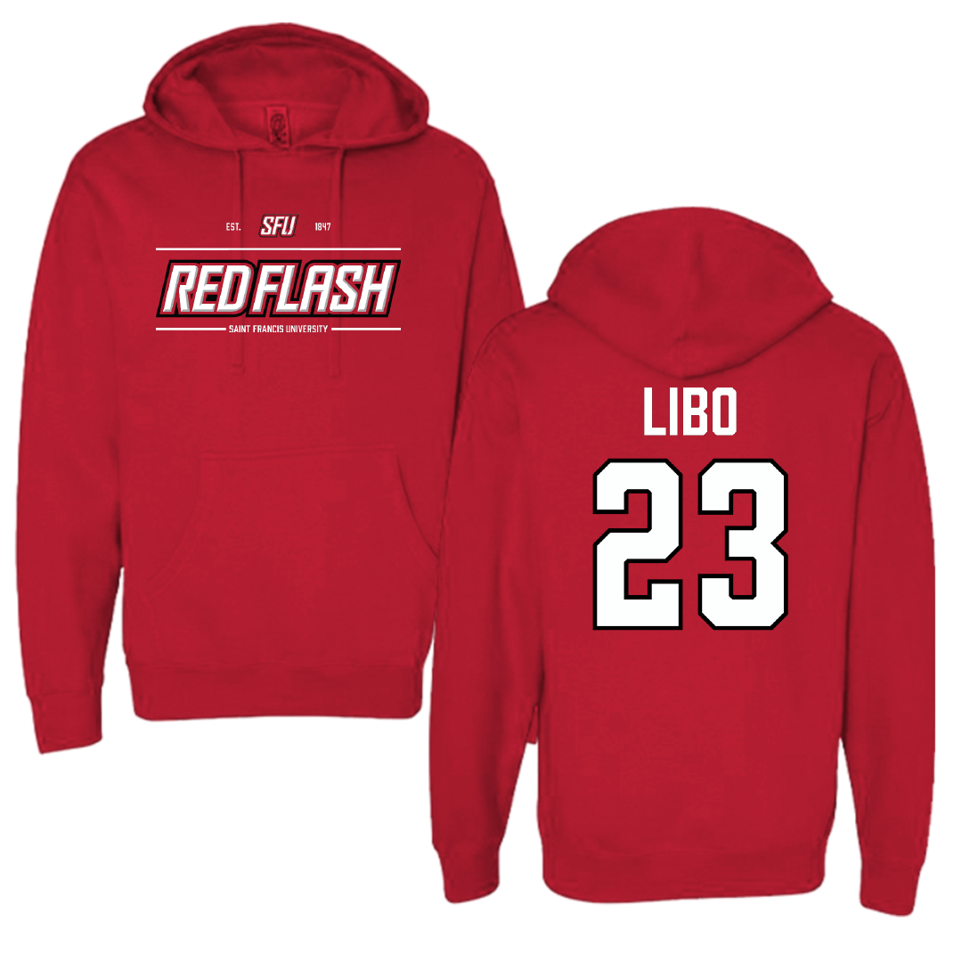 Saint Francis University (Pennsylvania) Soccer Red General Hoodie - #23 Brennan Libo