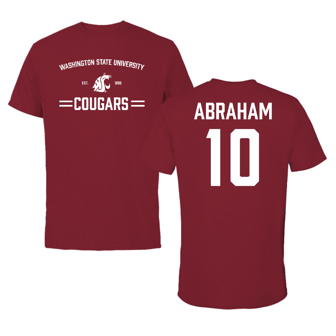 Washington State University Basketball (W) Cardinal General Tee - #10 Charlotte Abraham