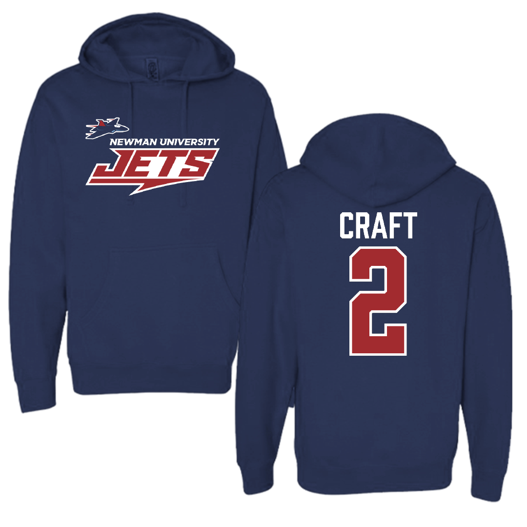 Newman University Basketball Navy General Hoodie - #2 Paige Craft